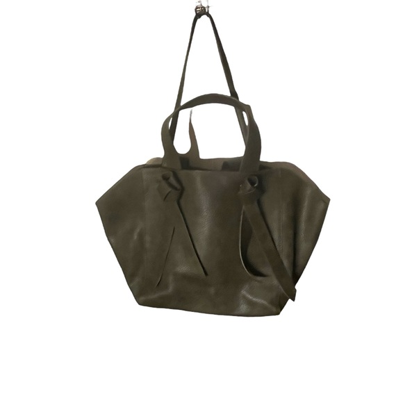 Ciel Winged Tote Bag-Moss - Picture 2 of 5
